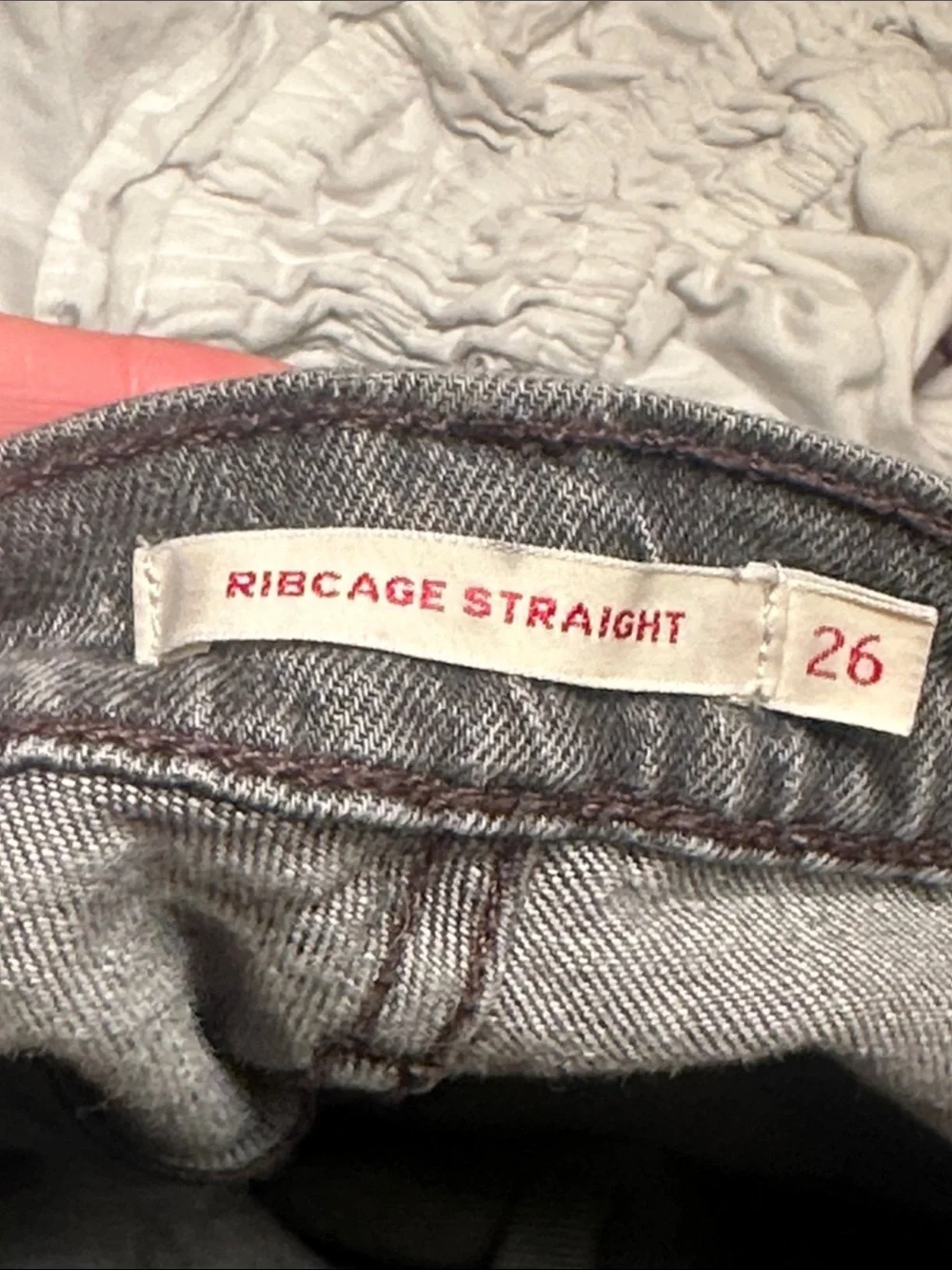 Levi’s High-Waist Gray Denim‎ Cutoff Shorts